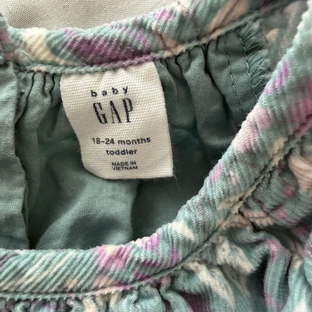Baby Gap Winter Floral Corduroy Dress
